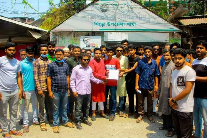 সাধারণ সম্পাদক পদপ্রার্থী আলীম মৃধার ফরম উত্তোলন