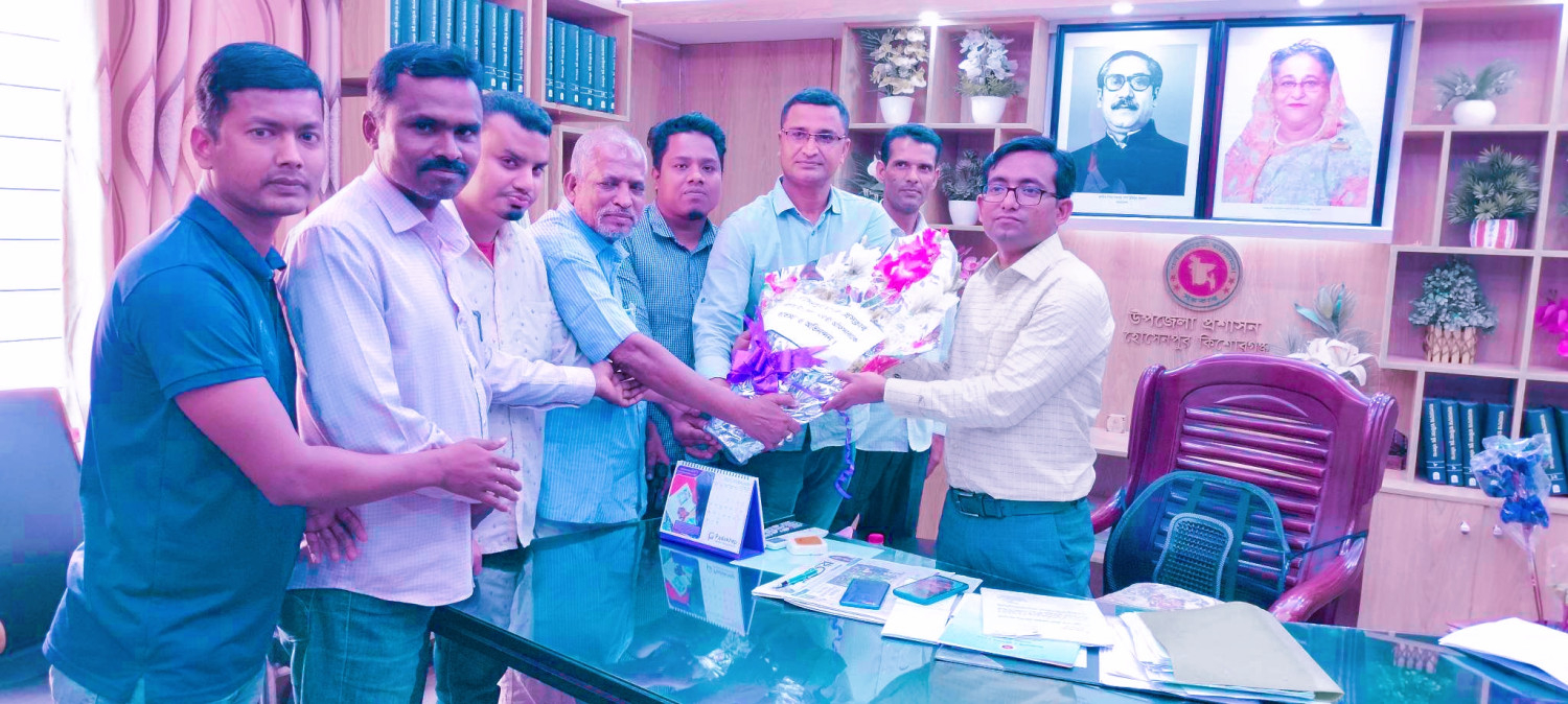 হোসেনপুরে নবাগত ইউএনও'র সাথে সাংবাদিকদের মতবিনিময়